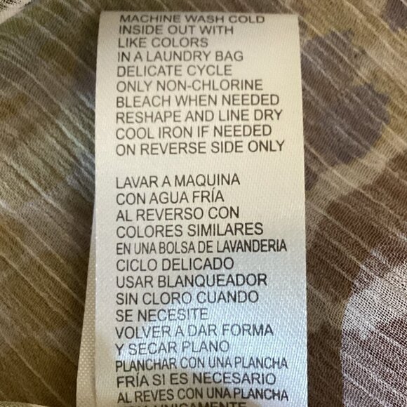 Democracy Bell Sleeve Open Kimono Colorful Animal Print Sz 0X/1X #313E - Picture 7 of 7